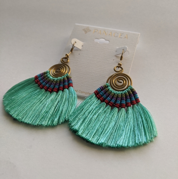 PANACEA Tassle Statement Earrings - Picture 4 of 5